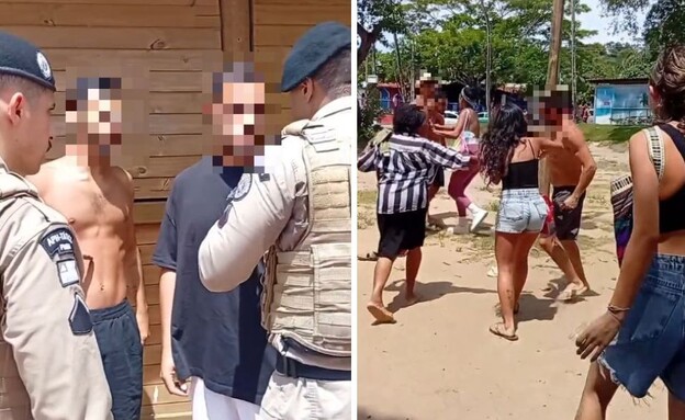 בלגן בברזיל (צילום: צילום מסך)