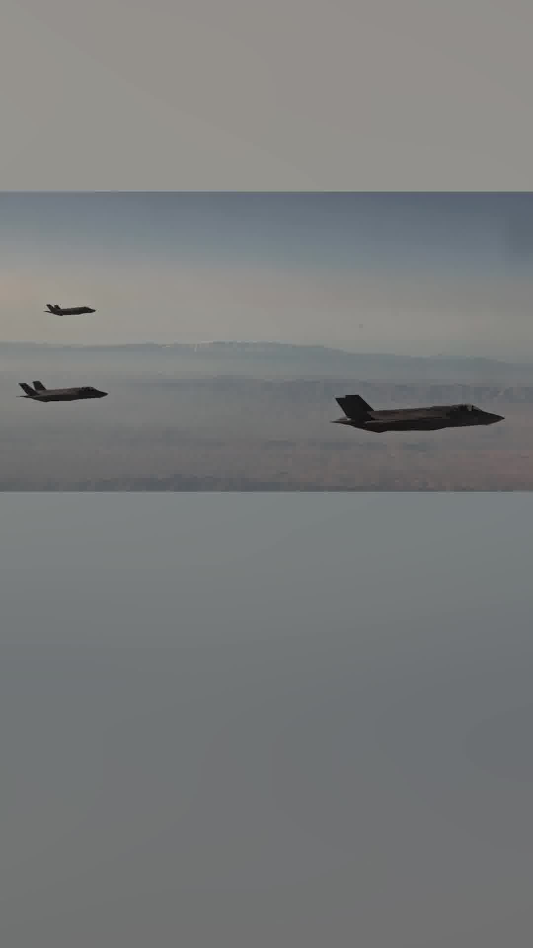 תיעודים חדשים: מטוסי ה"אדיר" (F-35I) בדרך לתקיפה באיראן