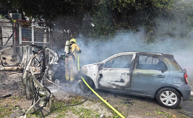 מספר זירות הרס בגוש דן עקב שיגור מאיראן, 2 פצועים קל