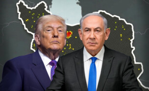 פיזור ועוצמת התקיפות ברחבי איראן (צילום: רויטרס, AP)