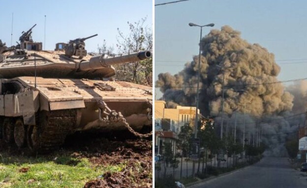 כוחות צה"ל בגבול לבנון במבצע נגד חיזבאללה במקביל לתקיפות באיראן