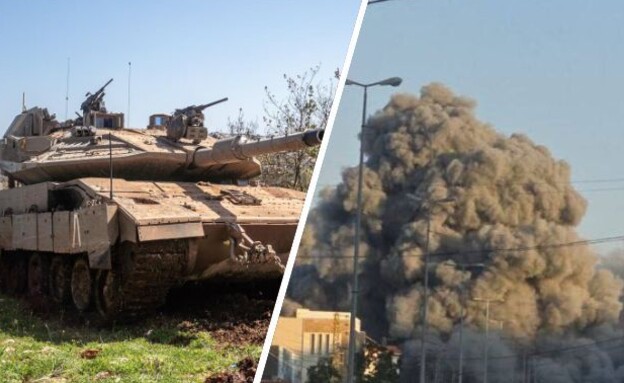 כוחות צה"ל בגבול לבנון במבצע נגד חיזבאללה במקביל לתקיפות באיראן