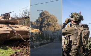 כוחות צה"ל בגבול לבנון במבצע נגד חיזבאללה במקביל לתקיפות באיראן (צילום: דובר צה"ל)