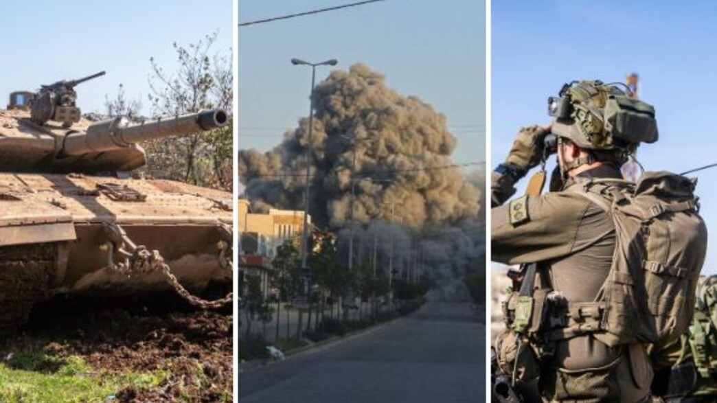 כוחות צה"ל בגבול לבנון במבצע נגד חיזבאללה במקביל לתקיפות באיראן