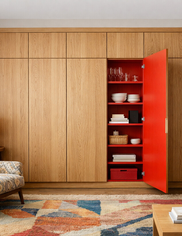 ארון צבוע בתוכו