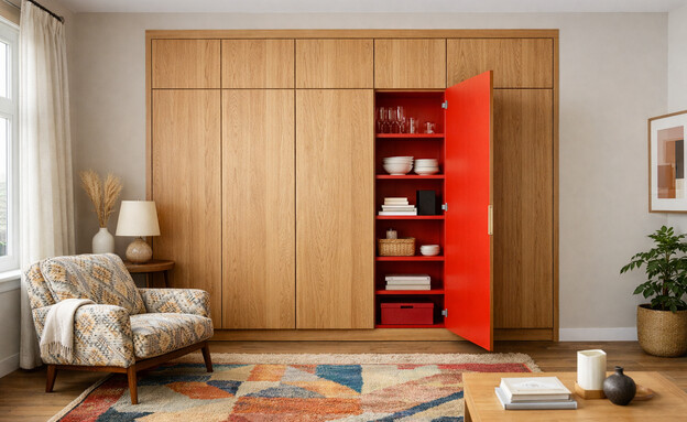 ארון צבוע בתוכו