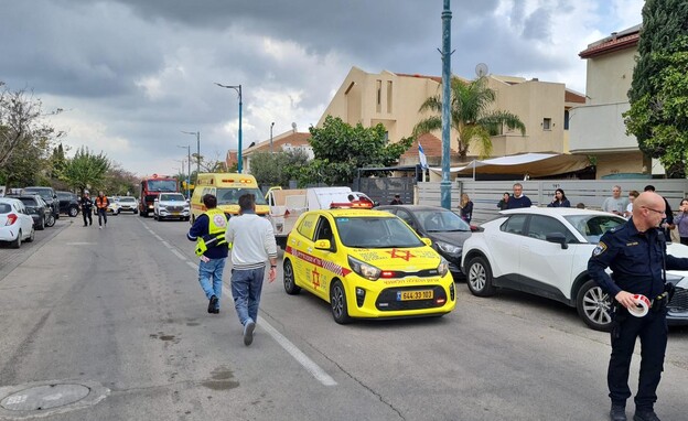 זירת הנפילה בכביש בשפלה