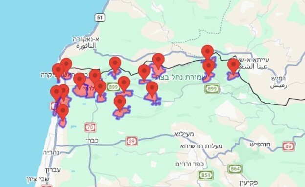 אזעקות בגליל המערבי