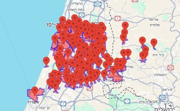 אזעקות במרכז, בשפלה ובשומרון 