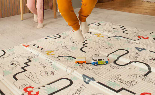 משחקים לפסח 2026 מזרן פעילות מתקפל דו-צדדי לילדים