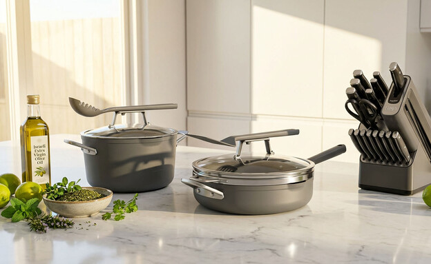 חיתוכים לכתבות פסח 2026 כלי בישול וסכינים של המותג