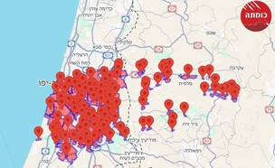 מפת האזעקות ברחבי הארץ