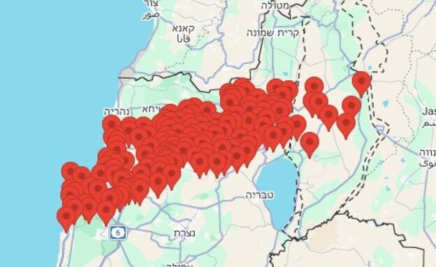 אזעקות בגליל, בחיפה ובקריות