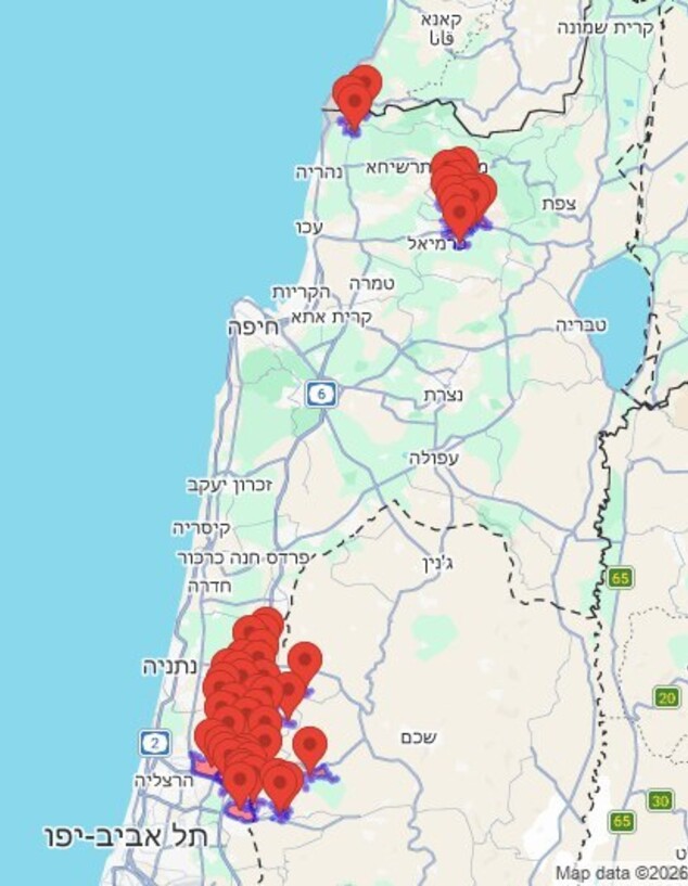 אזעקות בצפון ובשרון