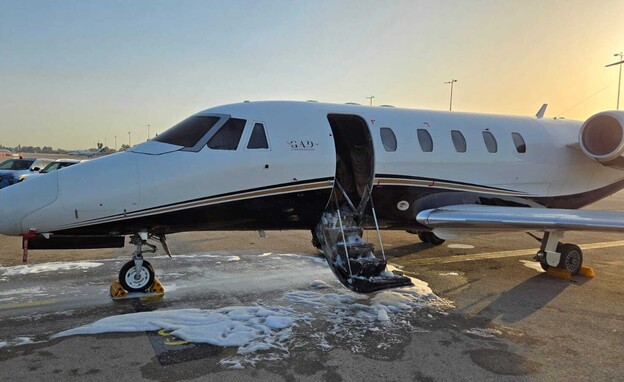 פגיעה במטוס פרטי מירי מאיראן בנתב"ג