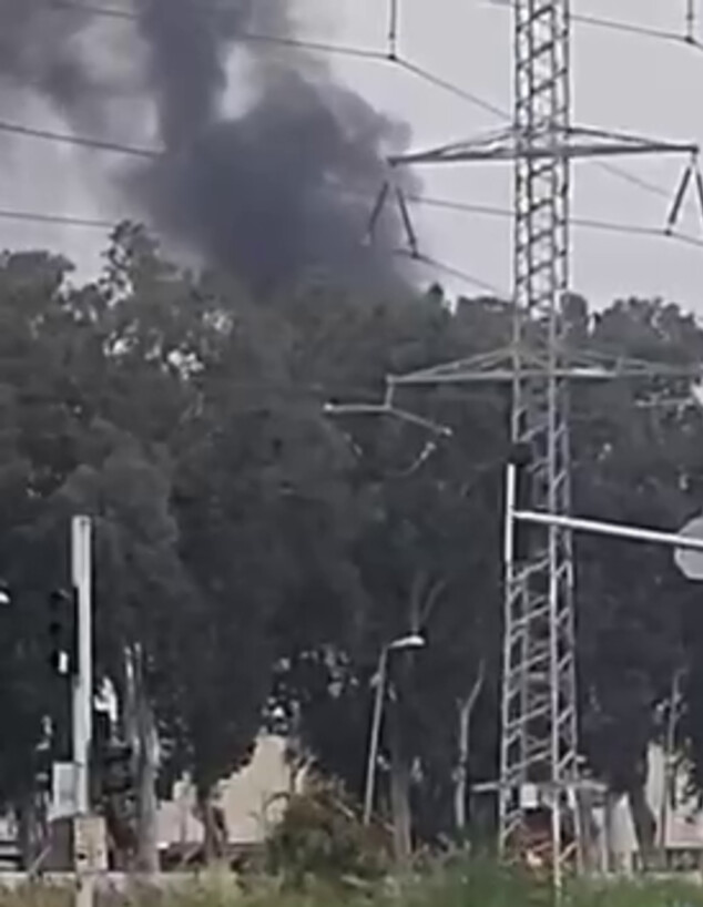 פגיעה בבתי הזיקוק באזור חיפה