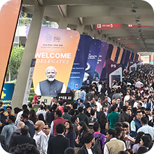 כנס AI בהודו (צילום: Pallava Bagla/Getty Images)