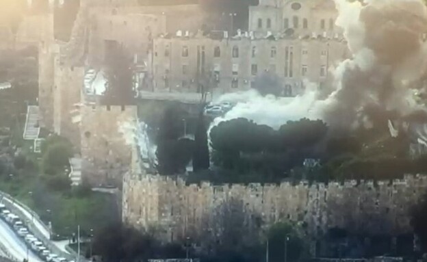 תיעוד מהפיצוץ בירושלים (צילום: לפי סעיף 27 א')