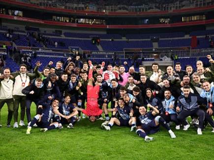 שחקני סלטה ויגו (Catherine Steenkeste - UEFA/UEFA via Getty Images (צילום: ספורט 5)