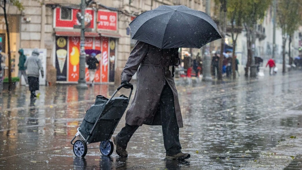 גשם כבד בירושלים