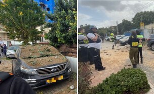 זירת נפילה בראשון לציון (צילום: דוברות מד"א)