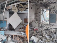 זירת הפגיעה בגן הילדים בראשון לציון