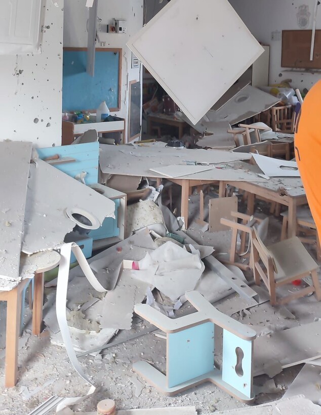 ההרס בגן הילדים בראשון לציון