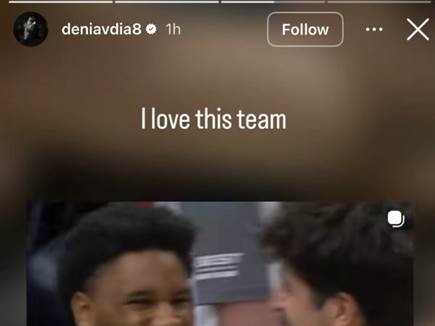 אבדיה חוגג את הניצחון ברשתות החברתיות (Instagram) (צילום: ספורט 5)