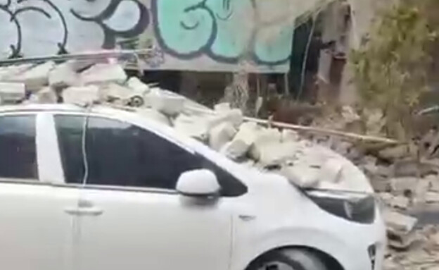 נפילת רסיס בתל אביב