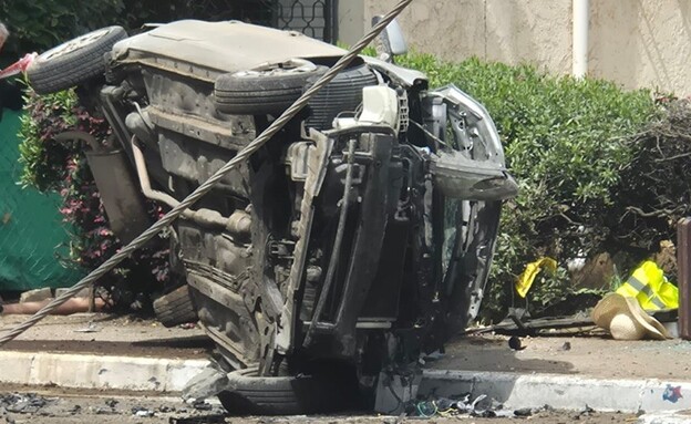 הרס כתוצאה מנפילת רסיס בגבעתיים