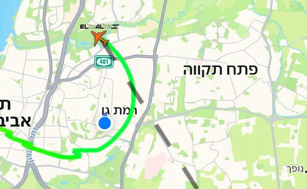 מטוס אל על חזר לים בשל האזעקות מטוס אל על חזר לים בשל האזעקות