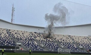 פייק ניוז: רסיס שנפל בבלומפילד (צילום: טלגרם)