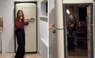 החדר שמאחורי המקרר (צילום: אינסטגרם)