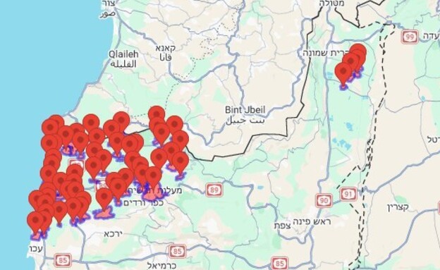 אזעקות בגליל העליון ובגולן בעקבות ירי מאיראן