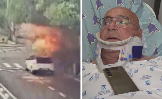 שלמה, נפצע מנפילת רסיס בת"א