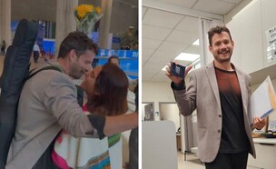 המפגש המרגש בנתב"ג עם מרקוס שעלה לישראל