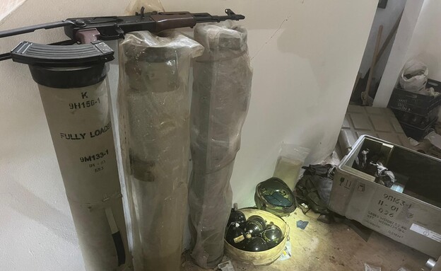 עמדת טילי נ"ט ואמצעי לחימה של חיזבאללה שאותרו