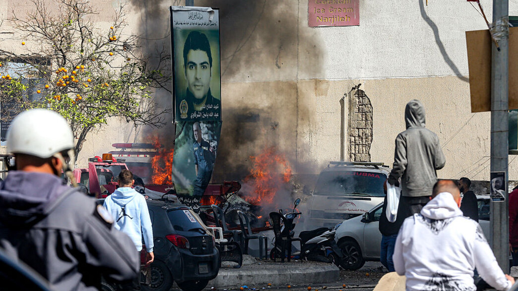 זירה שהותקפה מהאוויר