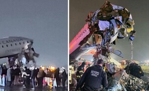 תאונה אייר קנדה (צילום: צילום מסך)