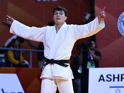 &ldquo;קורץ מחומר אחר ומיוחד&ldquo; (IJF) (צילום: ספורט 5)