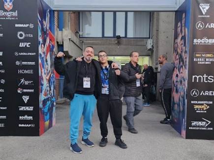 &ldquo;היה כיף לחוות את התהליך&ldquo;. עידו וגיא פריינטה (באדיבות איגוד ה-MMA  (צילום: ספורט 5)