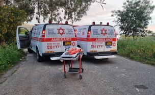  גבר שטבע בזמן שניסה לחלץ בנו מנהר הירדן (צילום: תיעוד מבצעי מד"א)