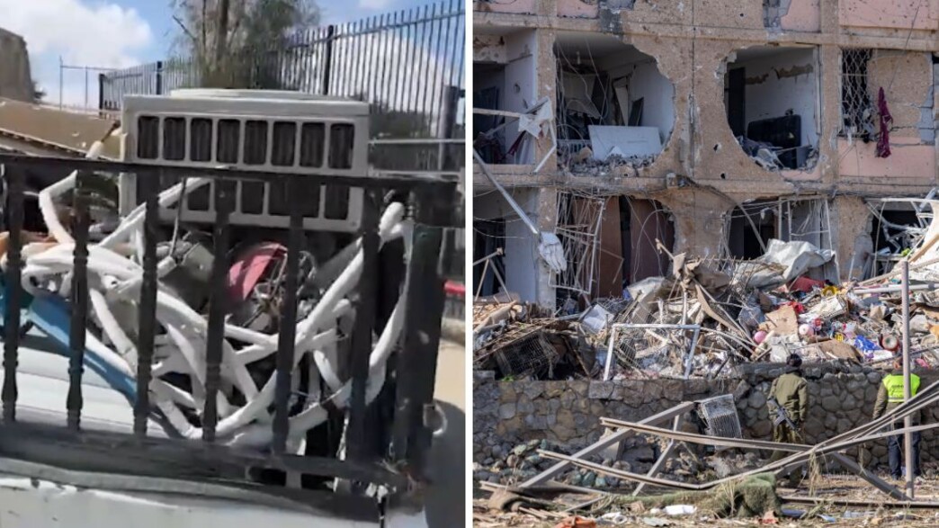 בלי בושה: גנב ציוד מדירות שנהרסו מפגיעת טיל