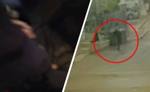 תיעוד הירי והמעצר (צילום: דוברות המשטרה)