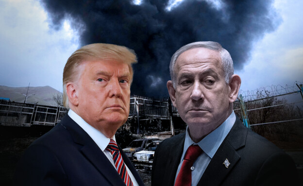 בנימין נתניהו,דונלד טראמפ (עיבוד: יונתן זינדל, AP, רויטרס, פלאש90)