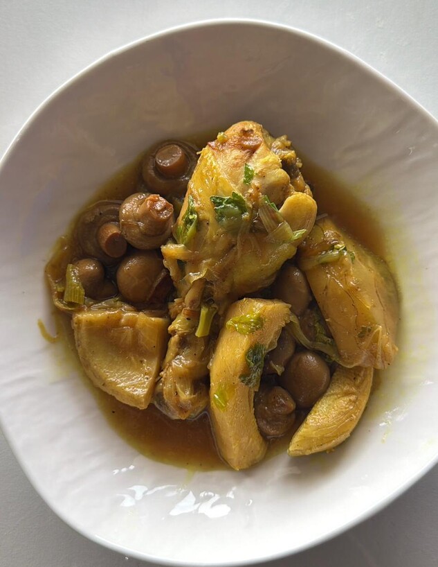 עוף עם תחתיות ארטישוק ופטריות. בלי עבודה קשה עוף עם תחתיות ארטישוק ופטריות. בלי עבודה קשה