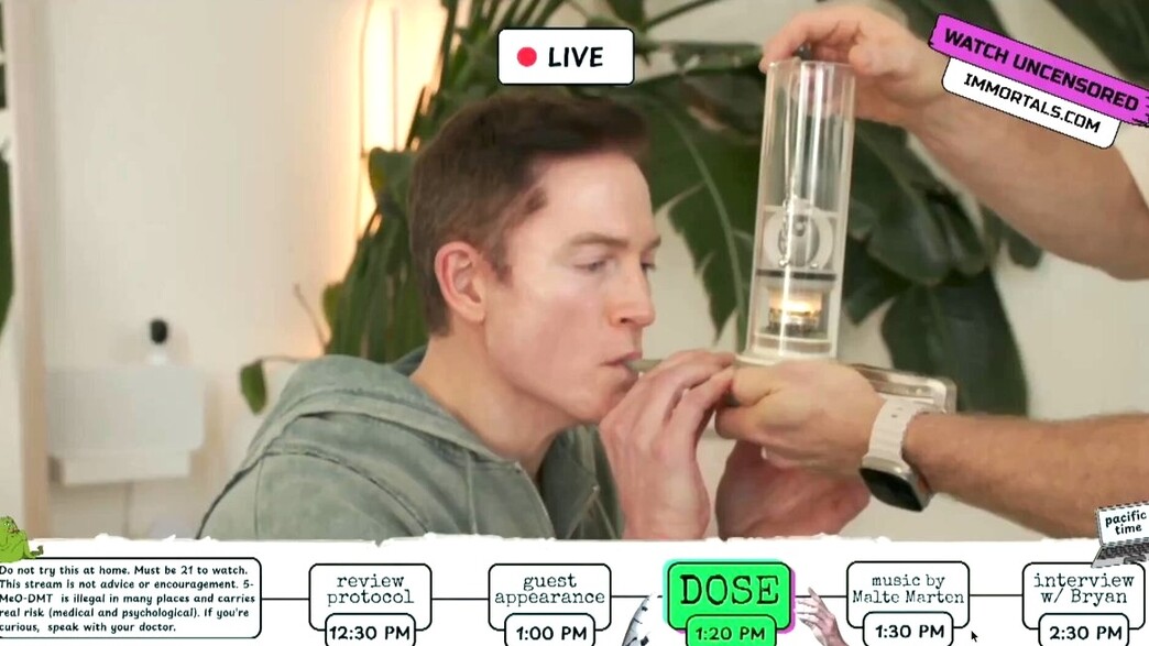 בריאן ג׳ונסון והסם הפסיכדלי בריאן ג׳ונסון והסם הפסיכדלי