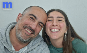 שחר אורן ובתו גאיה זל (צילום: באדיבות שחר אורן)