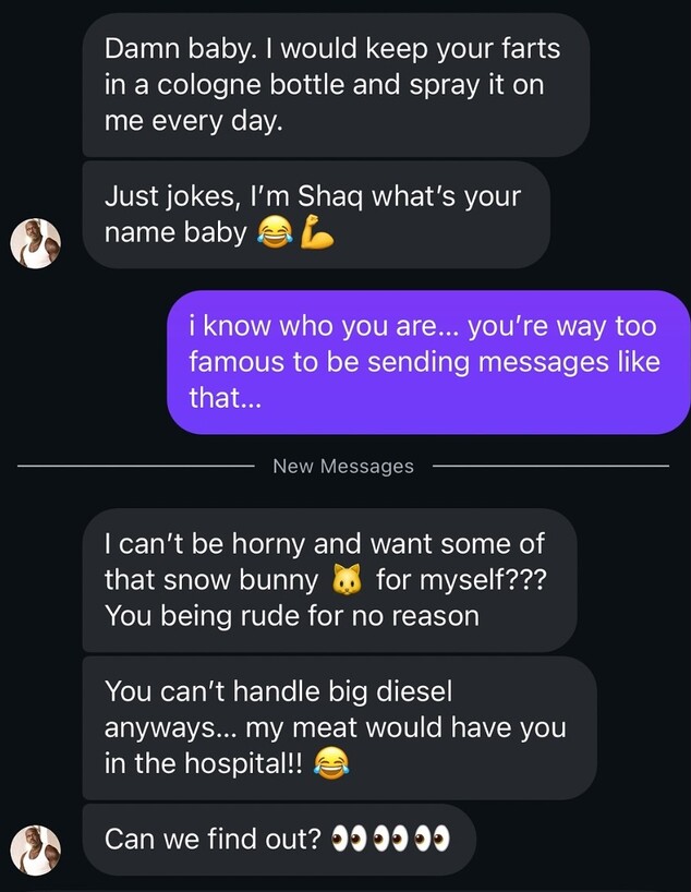 התכתבות לא אמיתית בין סברינה קרפטנר לשאקיל אוניל התכתבות לא אמיתית בין סברינה קרפטנר לשאקיל אוניל