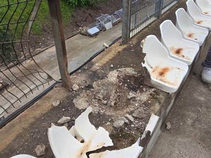 (הצילום הוא של הרקטה מ-2024) (צילום: ספורט 5)